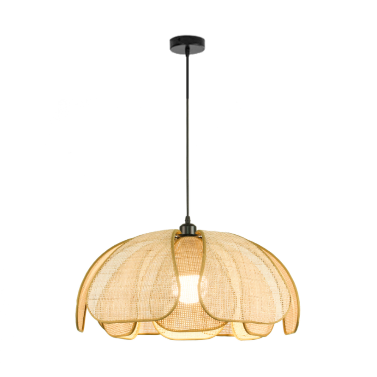 Luce a sospensione Rattan a 1 luce