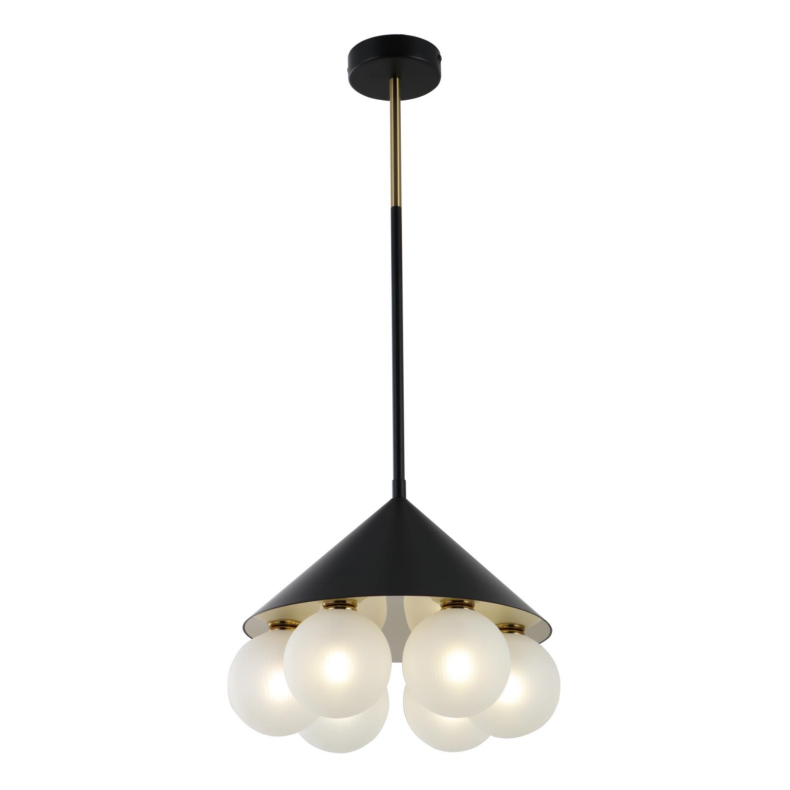 Lampada a sospensione geometrica minimalista a 6 luci