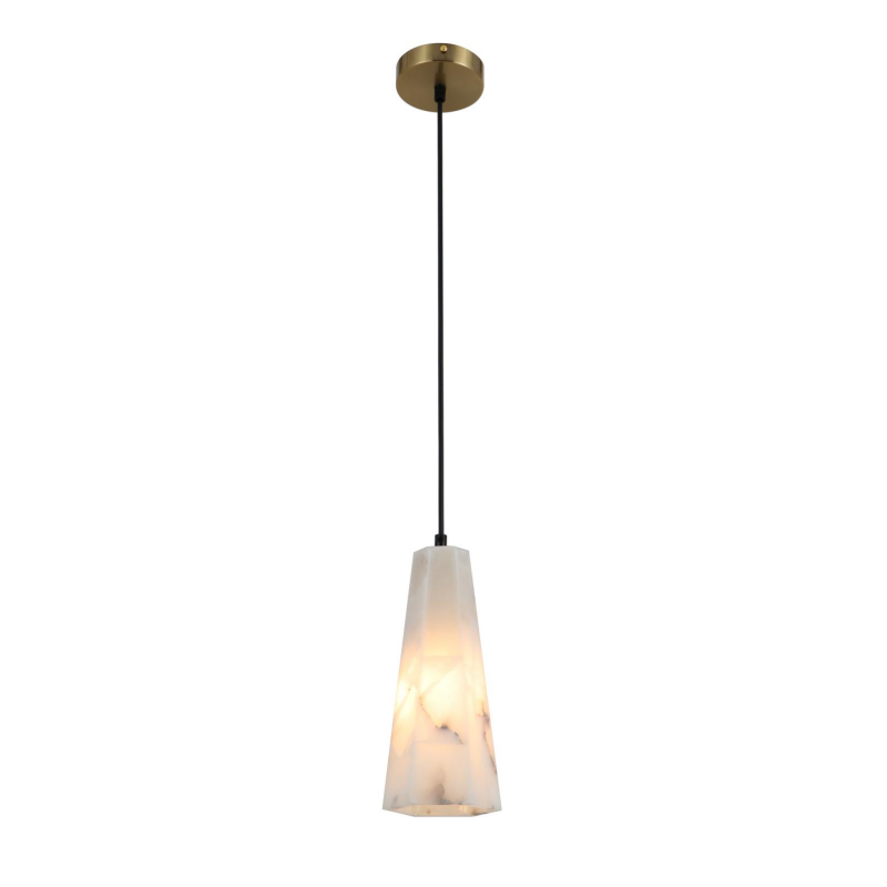 Lampada a sospensione in alabastro