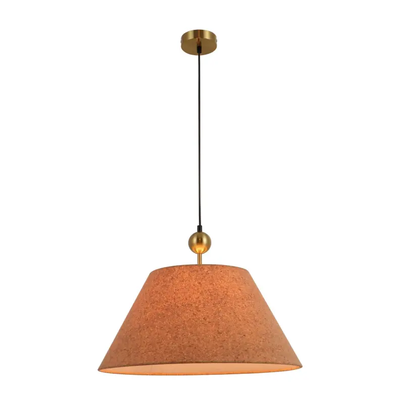 Lampada a sospensione in sughero