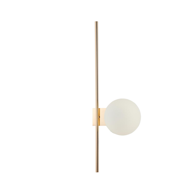 Lampada da parete in vetro bianco gigo