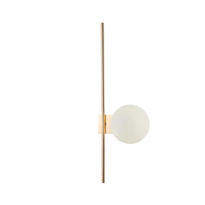 Lampada da parete in vetro bianco gigo