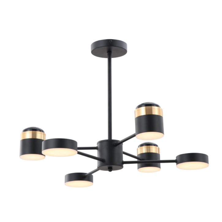 Lampada a soffitto a LED ad alta tensione nera opaca