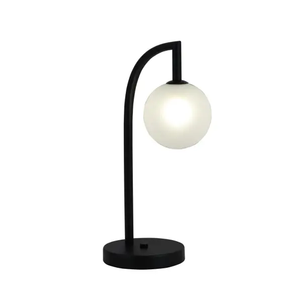 Lampada da tavolo minimalista in vetro sferico