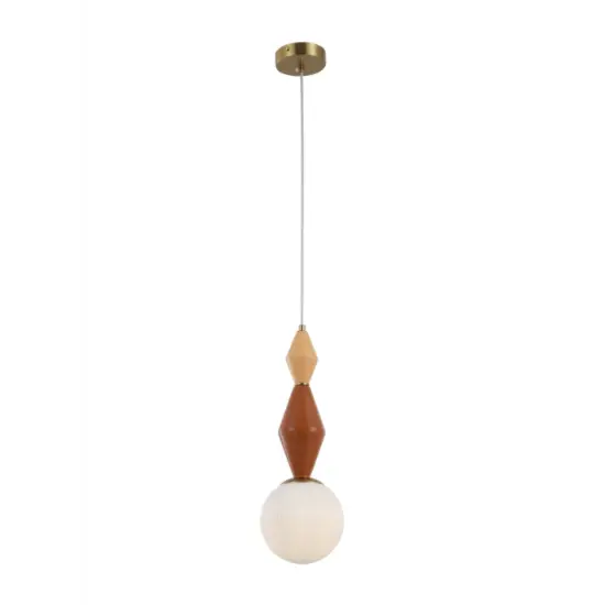 Lampada a sospensione moderna in ceramica e vetro E14