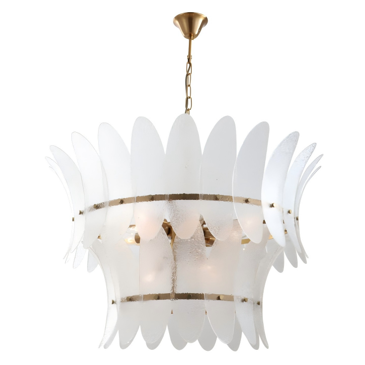 Lampadario moderno in ottone di grande lusso