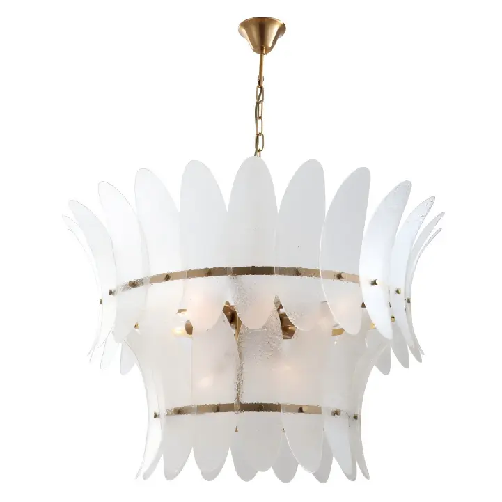 Lampadario moderno in ottone di grande lusso