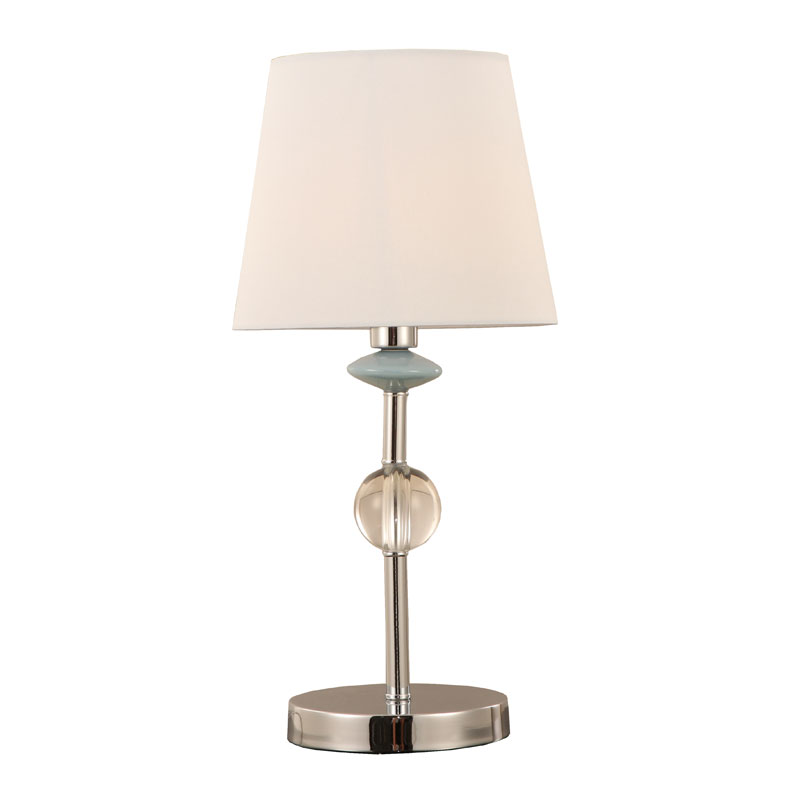 Lampada da tavolo con paralume a cono bianco sporco