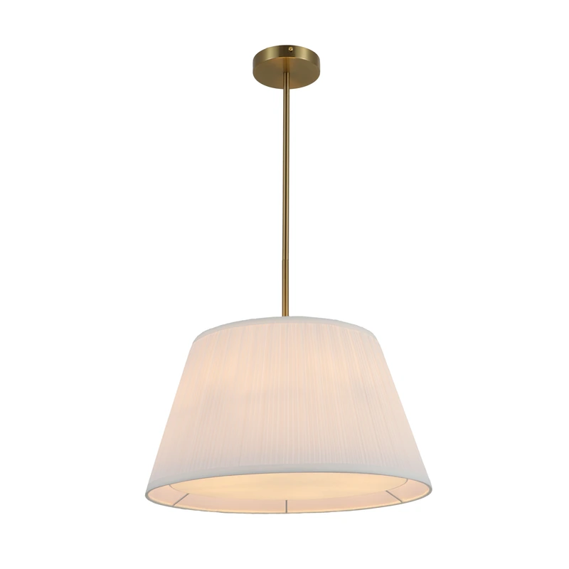 Lampada a sospensione in tessuto plissettato 3 colori