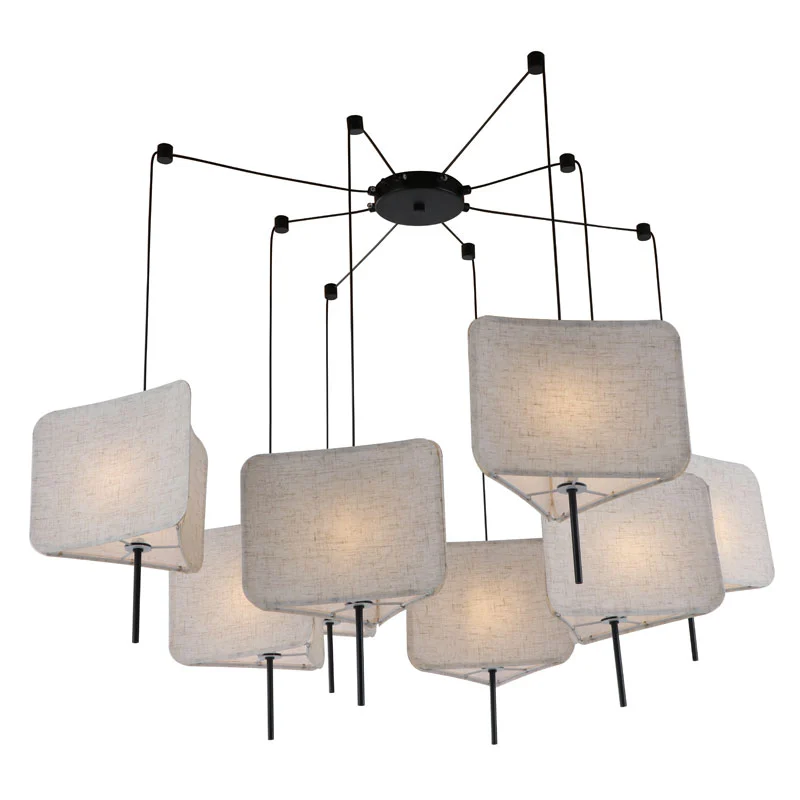 Lampade a sospensione con paralumi staccabili a triangolo semplice