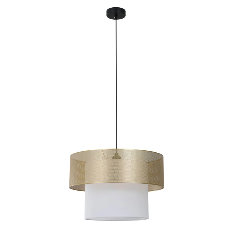 Lampada a sospensione in tessuto a due livelli per cucina